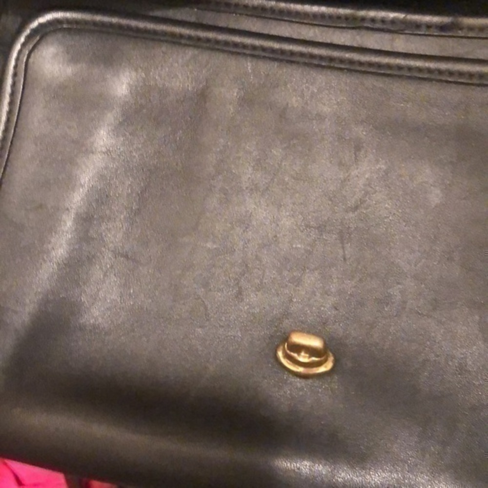 Coach vintage ridgefield black leather shoulder bag #9812 - Picture 11 of 14